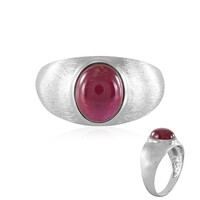 Zilveren ring met een Madagaskar Robijn