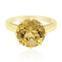 Zilveren ring met een citrien