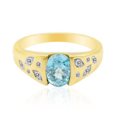 Gouden ring met een Ratanakiri zirkoon (Adela Gold)