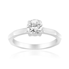 Zilveren ring met een zirkoon