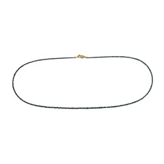 Gouden halsketting met blauwe diamanten (CUSTODANA)