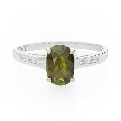 Zilveren ring met een koper toermalijn