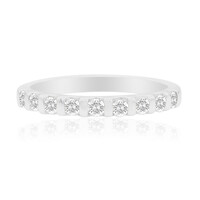 Zilveren ring met I1 (G) Diamanten