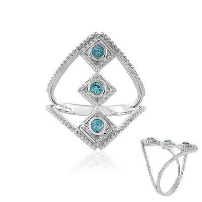 Zilveren ring met Ratanakiri zirkonen (MONOSONO COLLECTION)