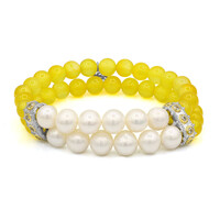 Zilveren armband met zoetwater kweekparels (Dallas Prince Designs)