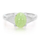 Zilveren ring met een keizerlijk chrysopraas