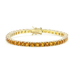 Zilveren armband met Madeira citrienstenen