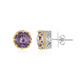Zilveren oorbellen met lavendel amethisten (Dallas Prince Designs)