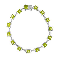 Zilveren armband met Arizona-peridoots