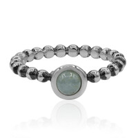 Zilveren ring met een aquamarijn
