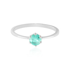 Zilveren ring met een Russische smaragd