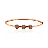 Gouden armband met SI1 Argyle Rose De France Diamanten