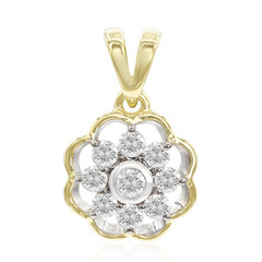 Gouden hanger met een Diamant SI1 (G)