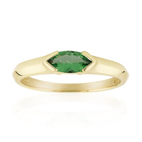 Gouden ring met een AAA Keniaanse tsavoriet