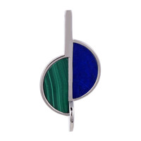 Zilveren hanger met een lapis lazuli