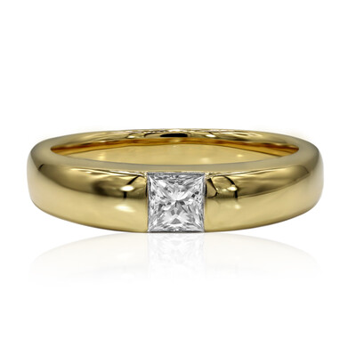 Gouden ring met een IF Diamant (D) (Annette)