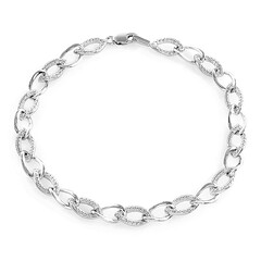 Zilveren armband met I2 (J) Diamanten