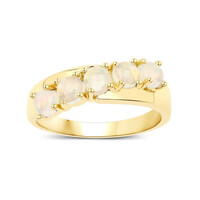 Zilveren ring met Welo-opalen