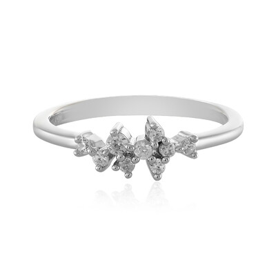 Zilveren ring met een zirkoon