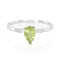 Zilveren ring met een mozambiqe saffier