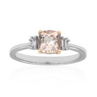 Gouden ring met een AAA Morganiet