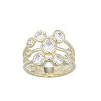Zilveren ring met een zirkoon (Adela Silber)