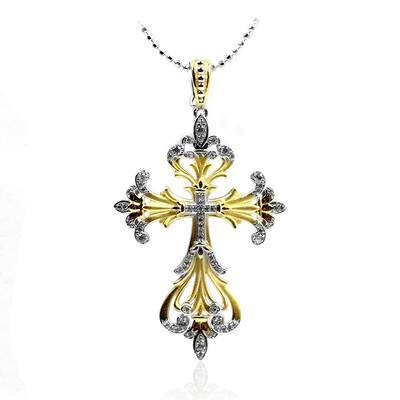 Zilveren halsketting met zirkonen (Dallas Prince Designs)