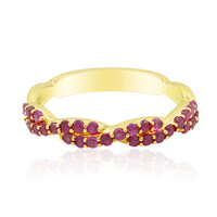 Gouden ring met Birmese Robijnen (Adela Gold)
