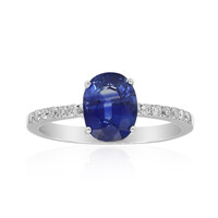Gouden ring met een Blauwe Ceylon saffier (Estée Collection)