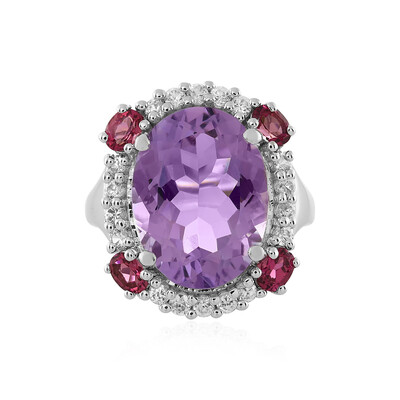 Zilveren ring met een lavendel amethist