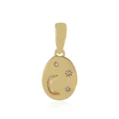 Zilveren hanger met een I2 (I) Diamant