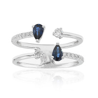 Gouden ring met Ceylon saffieren
