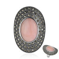 Zilveren ring met een roze opaal (Annette classic)