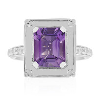 Zilveren ring met een amethist (Remy Rotenier)