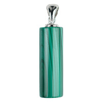 Zilveren hanger met een Malachiet