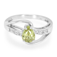 Zilveren ring met een chrysoberil