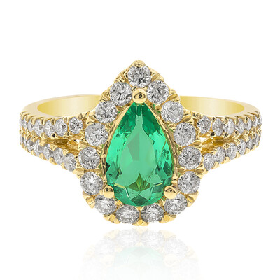 Gouden ring met een Columbiaanse smaragd (CIRARI)