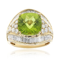 Gouden ring met een Dashine Peridoot (CIRARI)