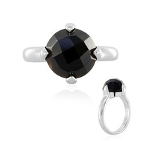 Zilveren ring met een zwarte onyx
