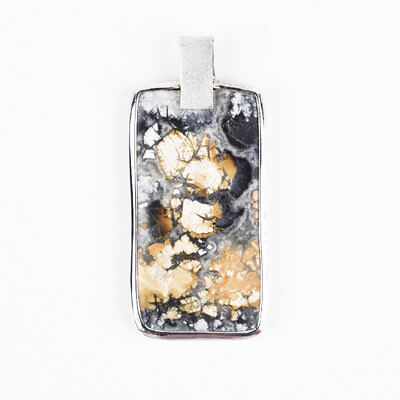 Zilveren hanger met een Maligano Jasper