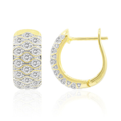 Gouden oorbellen met Diamanten SI1 (G) (Annette)