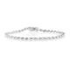 Zilveren armband met witte topaasstenen