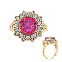 Gouden ring met een Congo Neon Toermalijn (D'vyere)