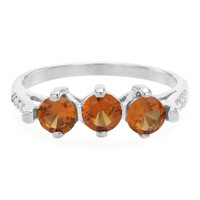 Zilveren ring met hessoniet granaten