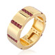 Zilveren ring met framboos rhodolieten (de Melo)
