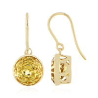 Gouden oorbellen met Savanne Kwartsen (PHANTASIA)