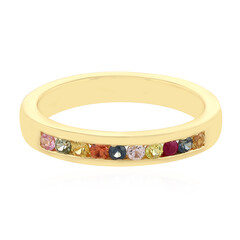 Zilveren ring met saffieren