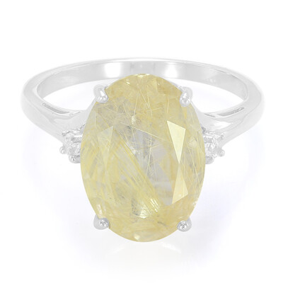 Zilveren ring met een rutielkwarts