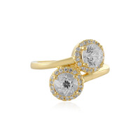 Zilveren ring met zirkonen