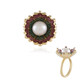 Zilveren ring met een Witte zoetwater kweekparel (Adela Silber)